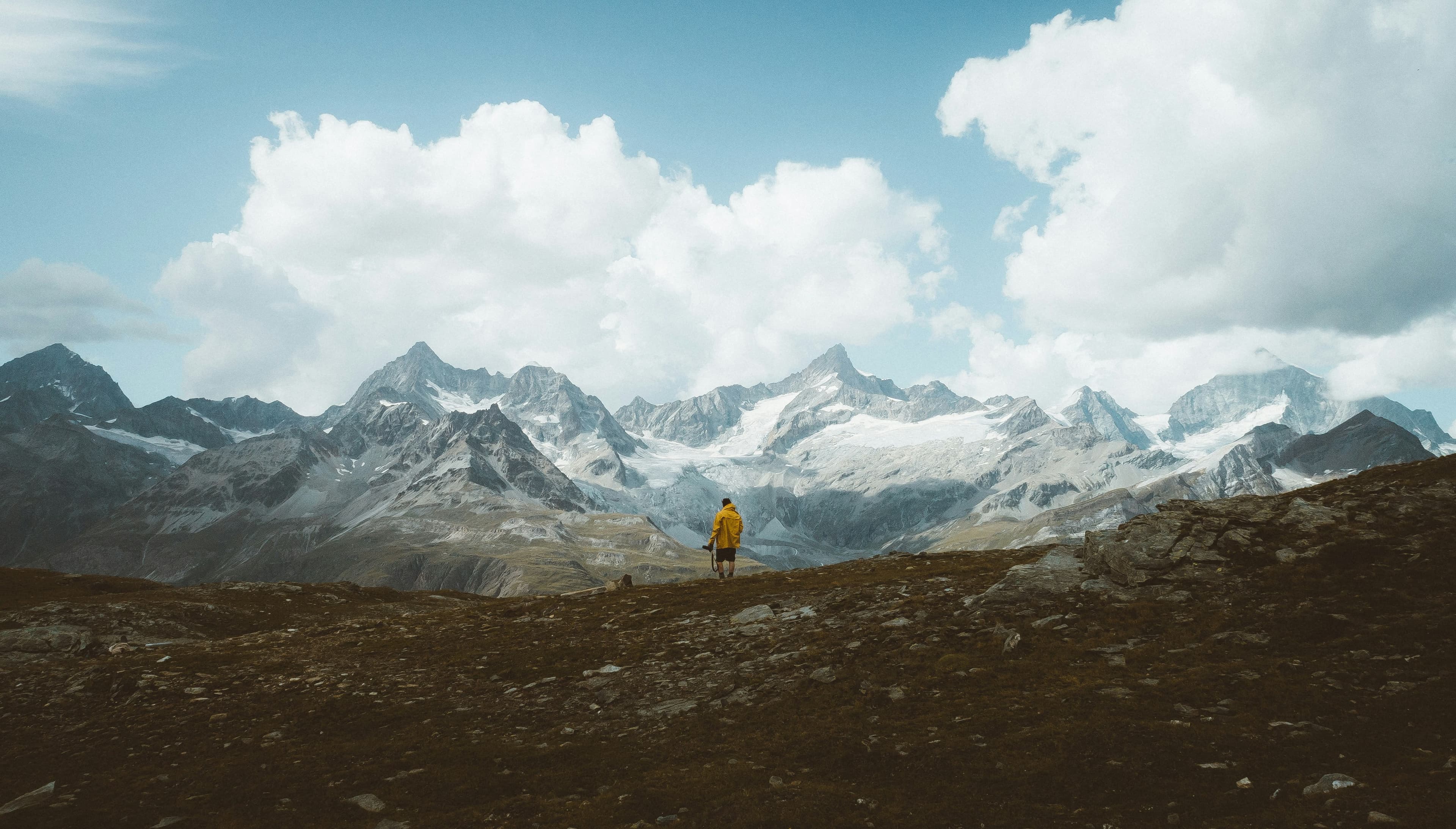 Mountain with climber 2
