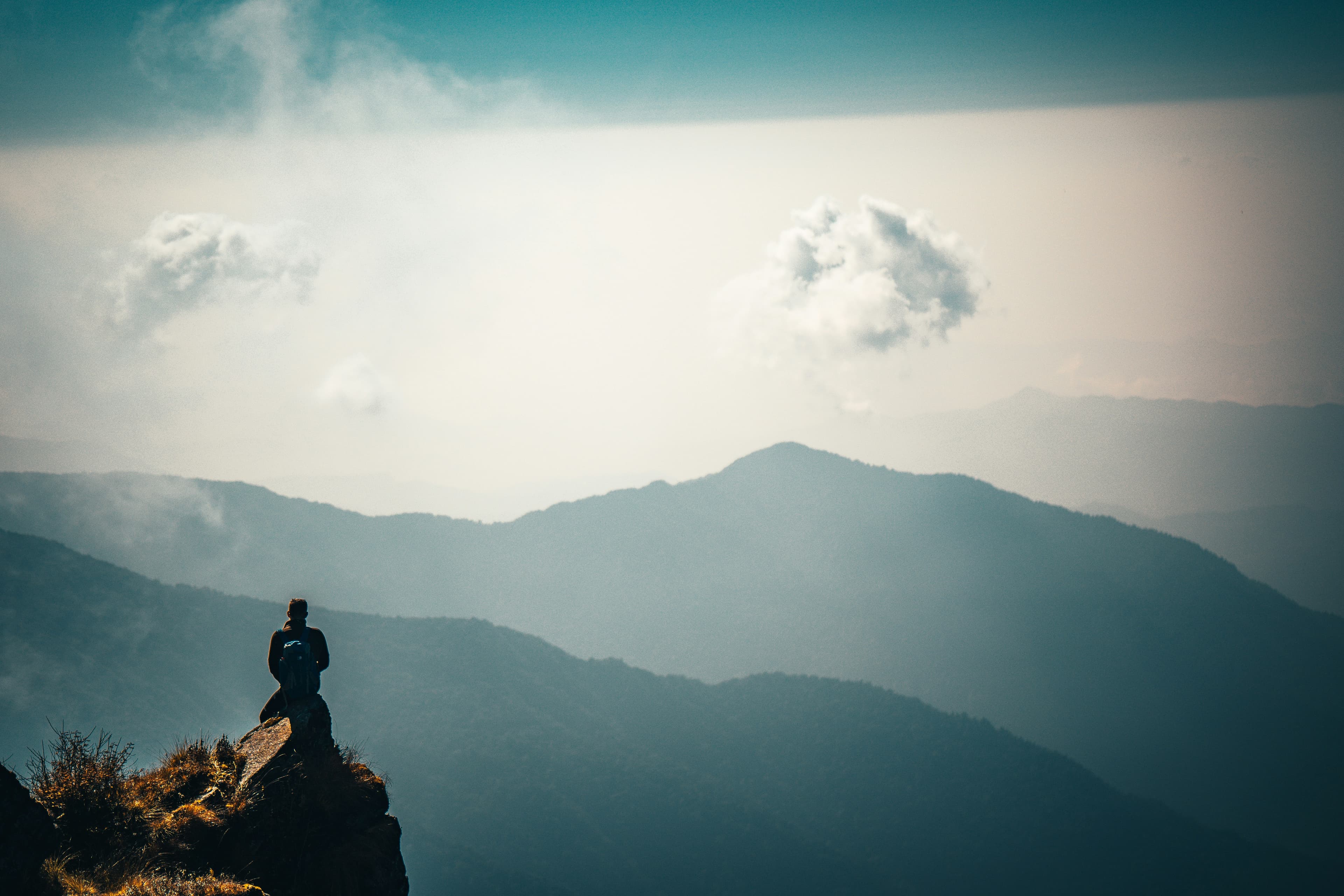Mountain with climber 4